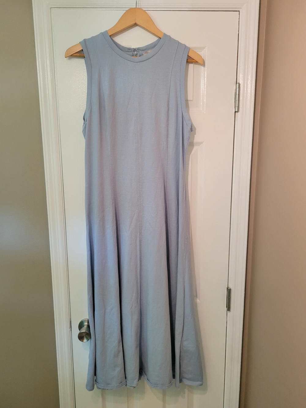 LOFT Light Blue Sleeveless Maxi Dress